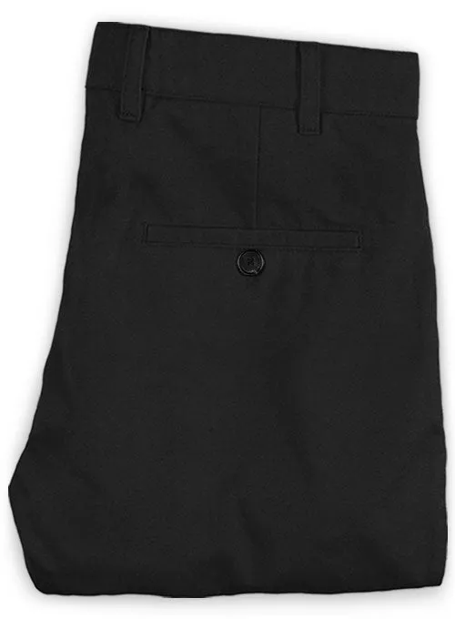 Washed Black Stretch Chino Pants