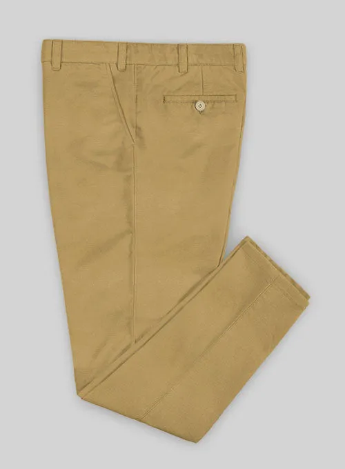 Washed Khaki Stretch Chino Pants