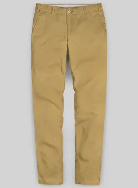 Washed Khaki Stretch Chino Pants