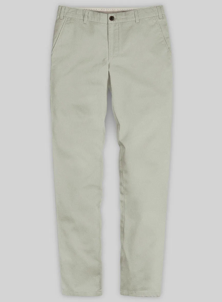 Washed Slate Green Stretch Chino Pants