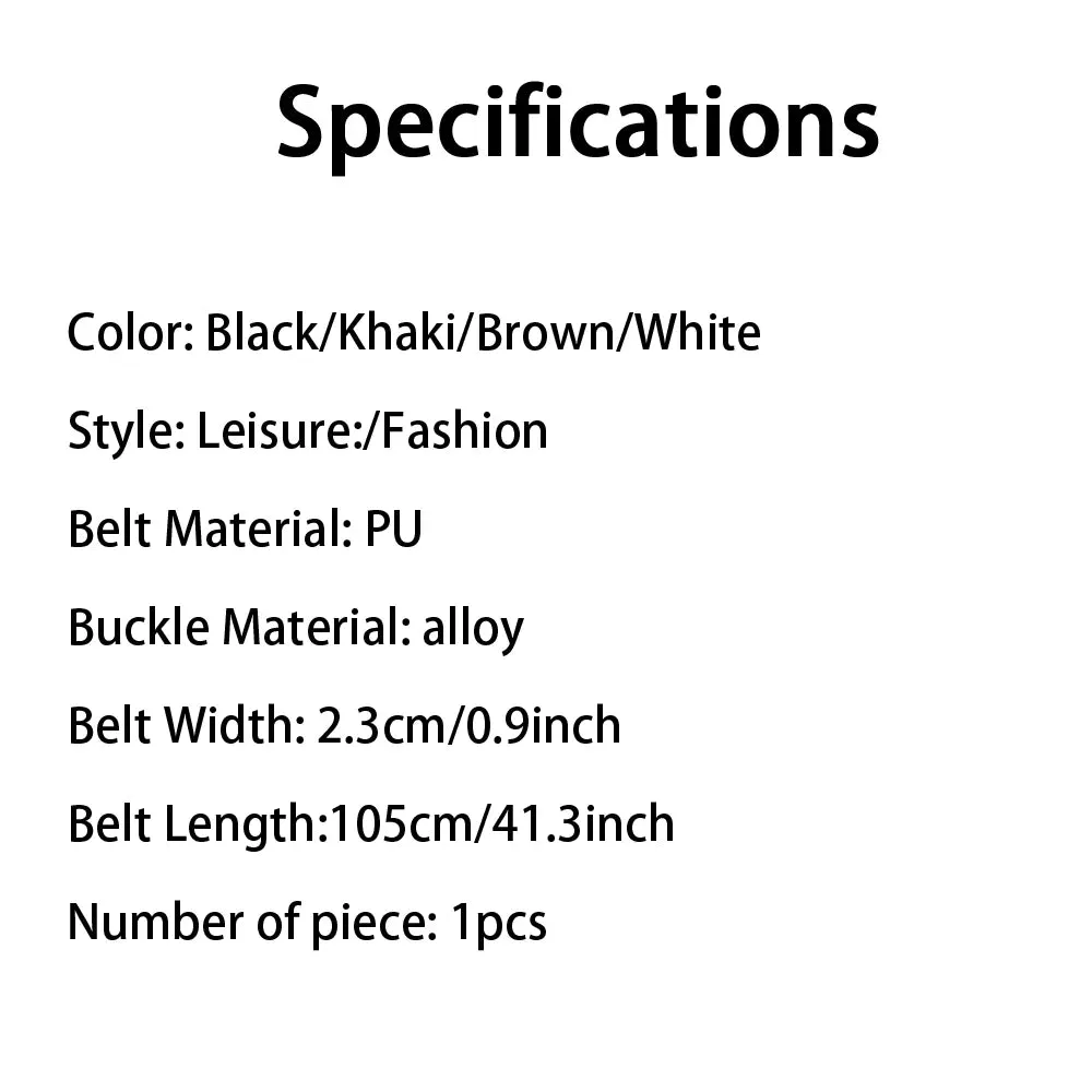 Women's Belt Fashion Pin Buckle Thin Belt Genuine Luxury Soft Belt Women with Cargo Pants Jeans Windproof Belt PU Leather Belt