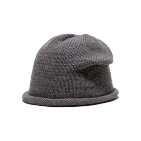 WOOL ROLL WATCH CAP - Gray