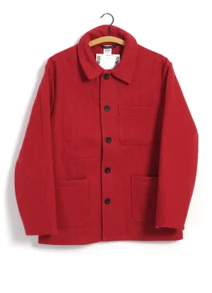 WORK JACKET | Wool | Red