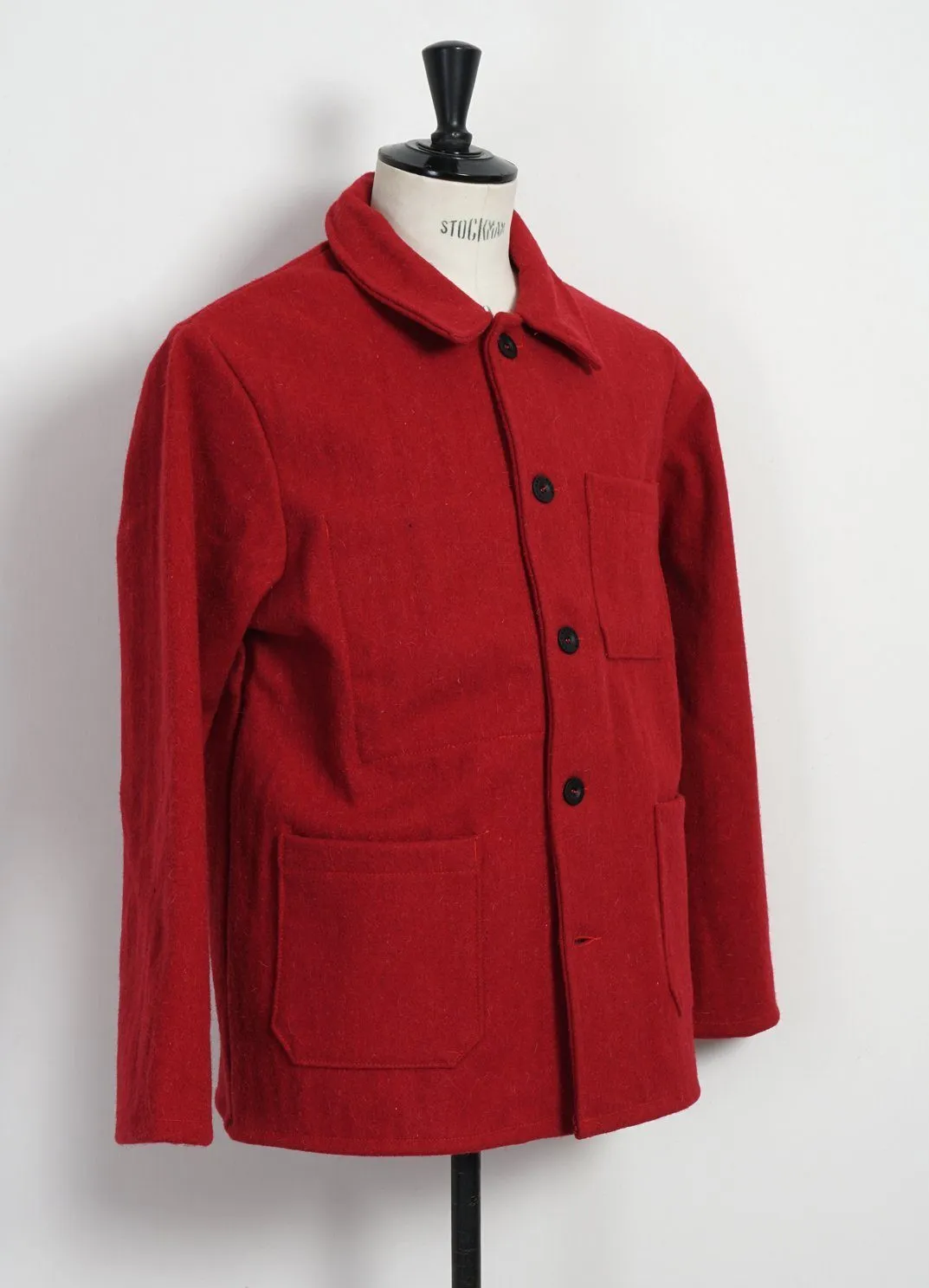 WORK JACKET | Wool | Red