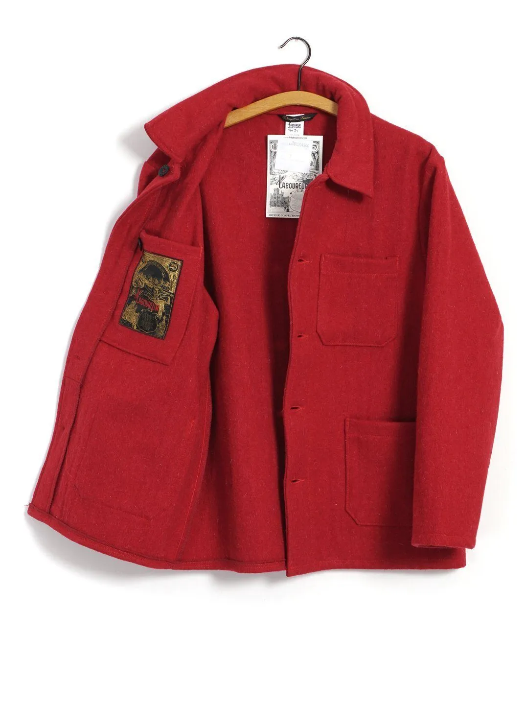 WORK JACKET | Wool | Red