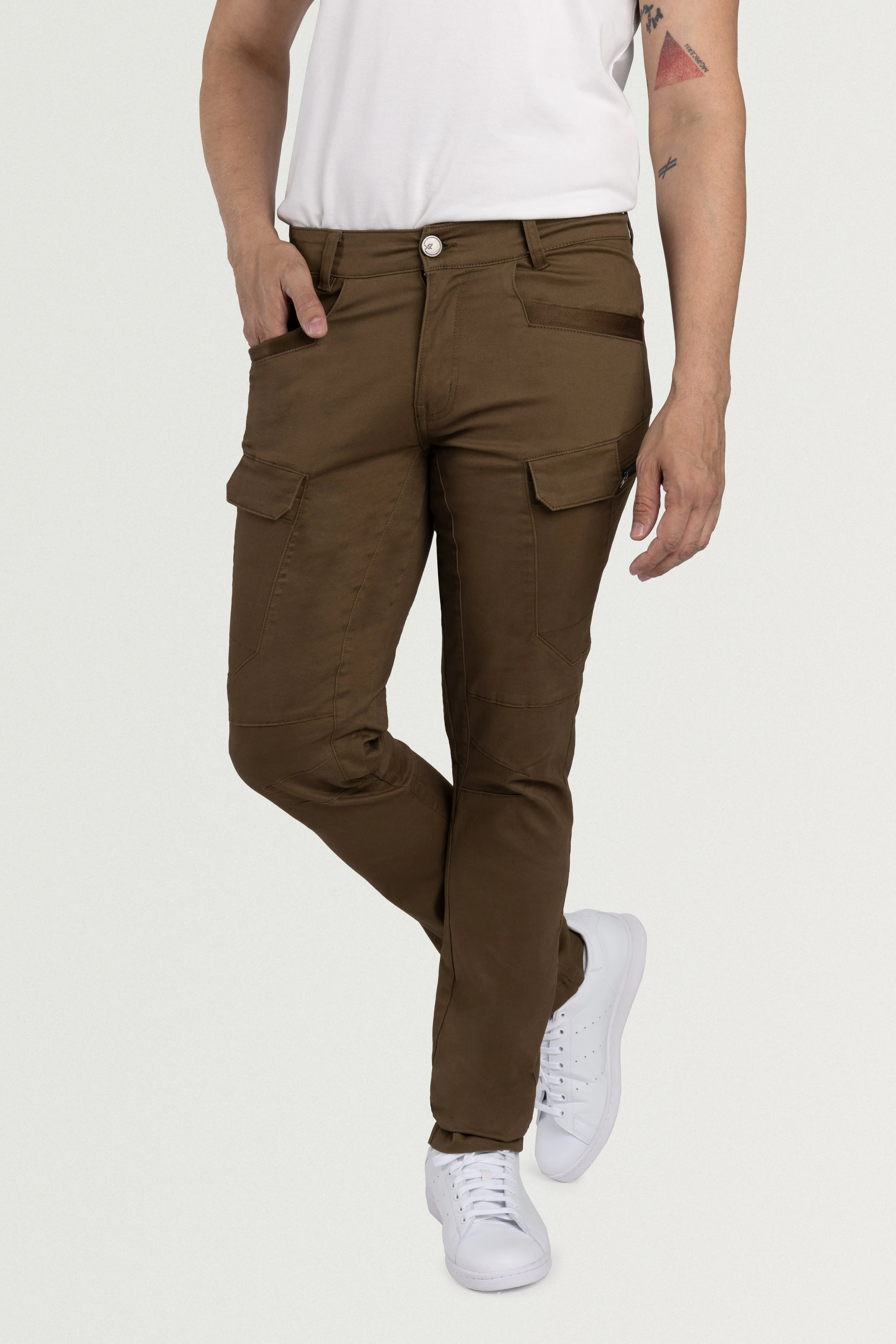 X RAY Men's Slim Fit Stretch Cargo Pants