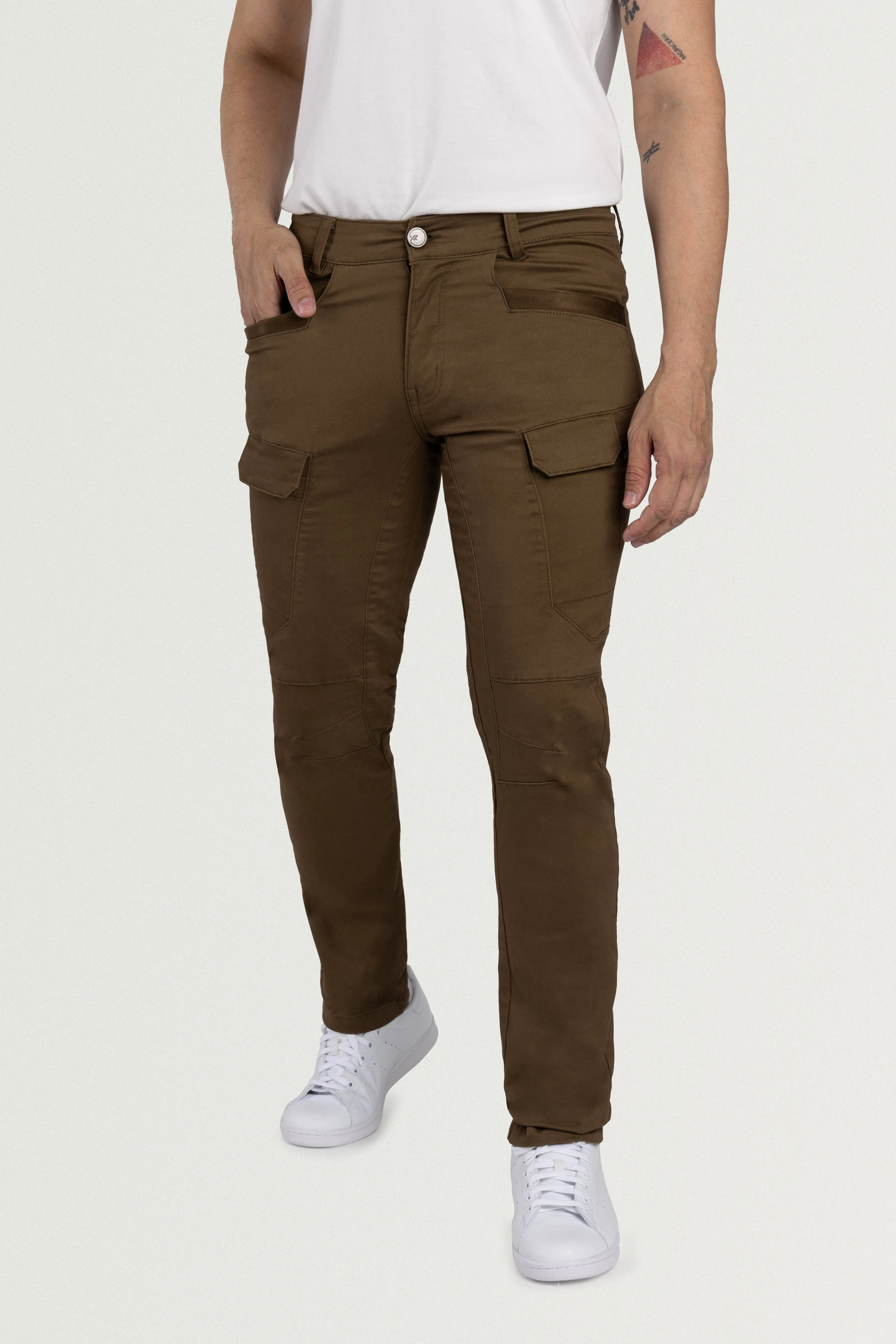 X RAY Men's Slim Fit Stretch Cargo Pants