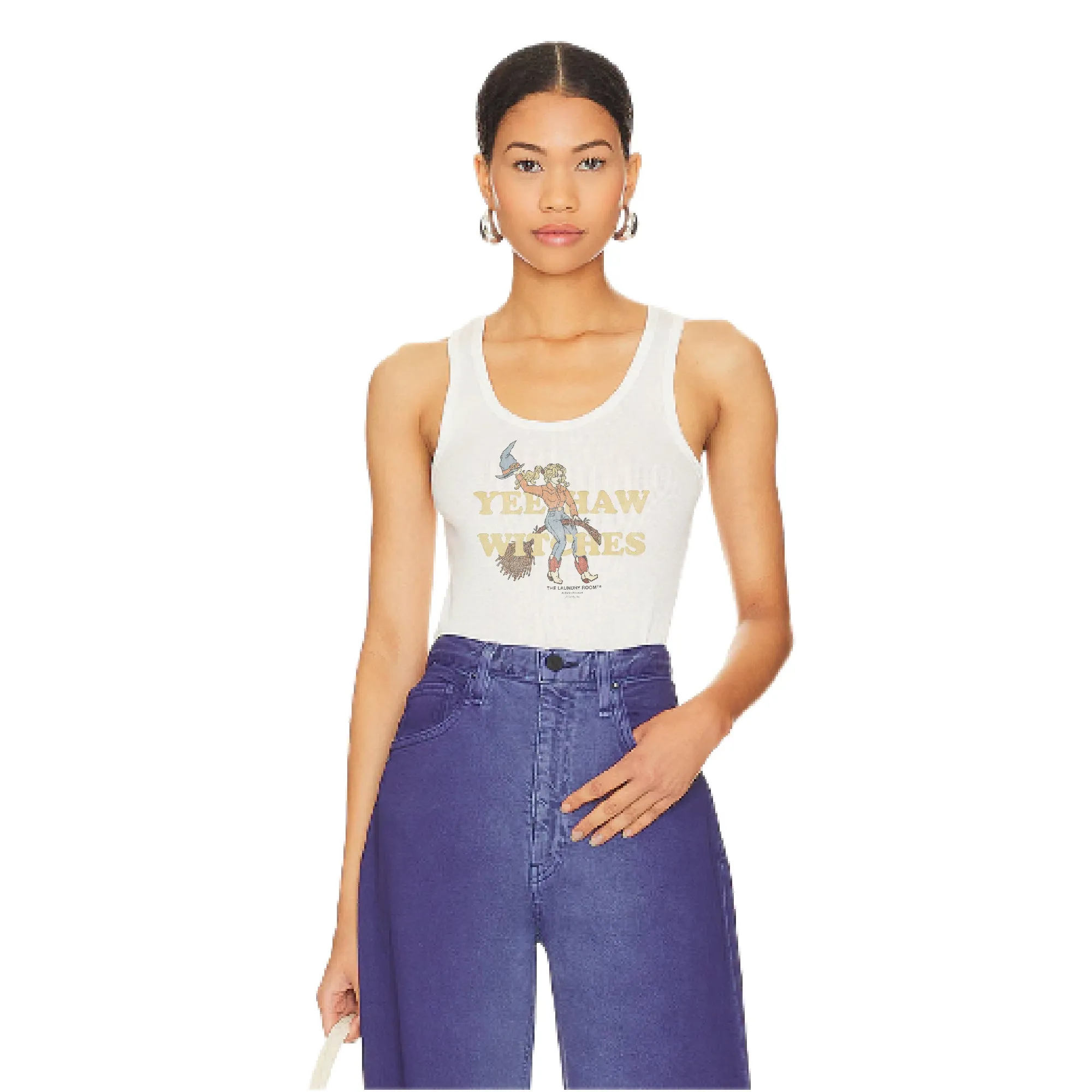 Yeehaw Witches - Rib Tank - White