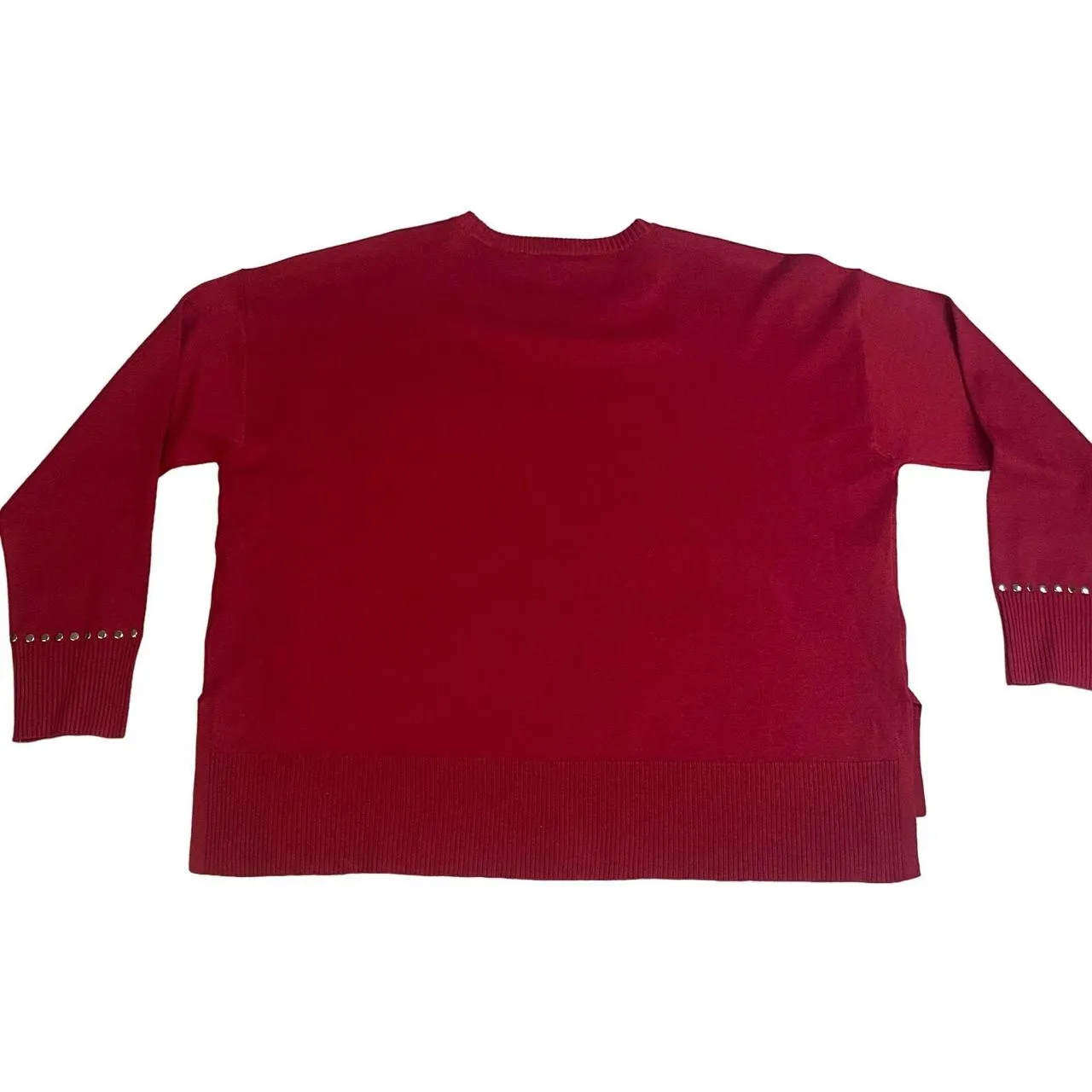 Zac & Rachel Women's Red and Silver Jumper