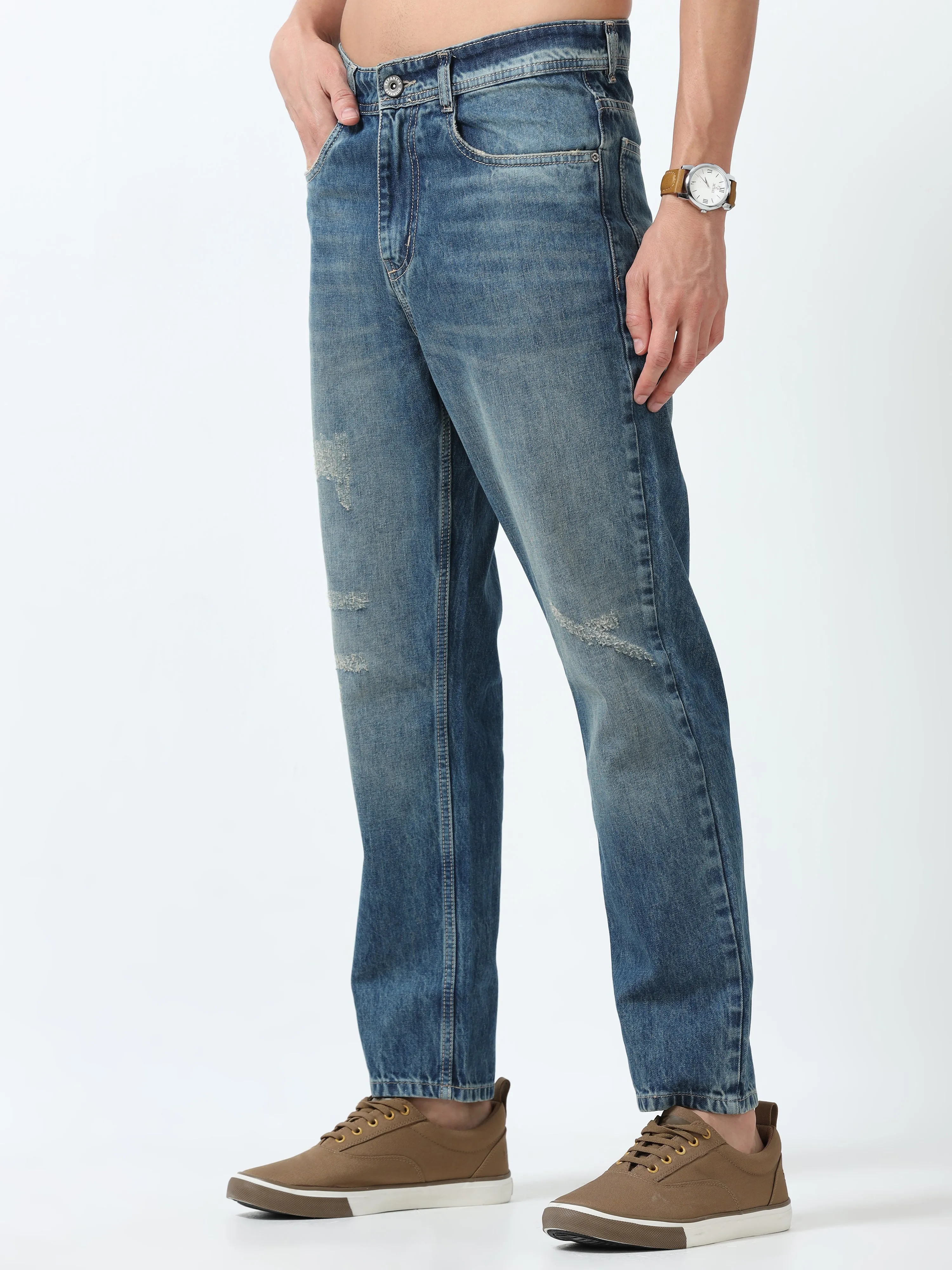 Zen - Distressed Jeans - Blue