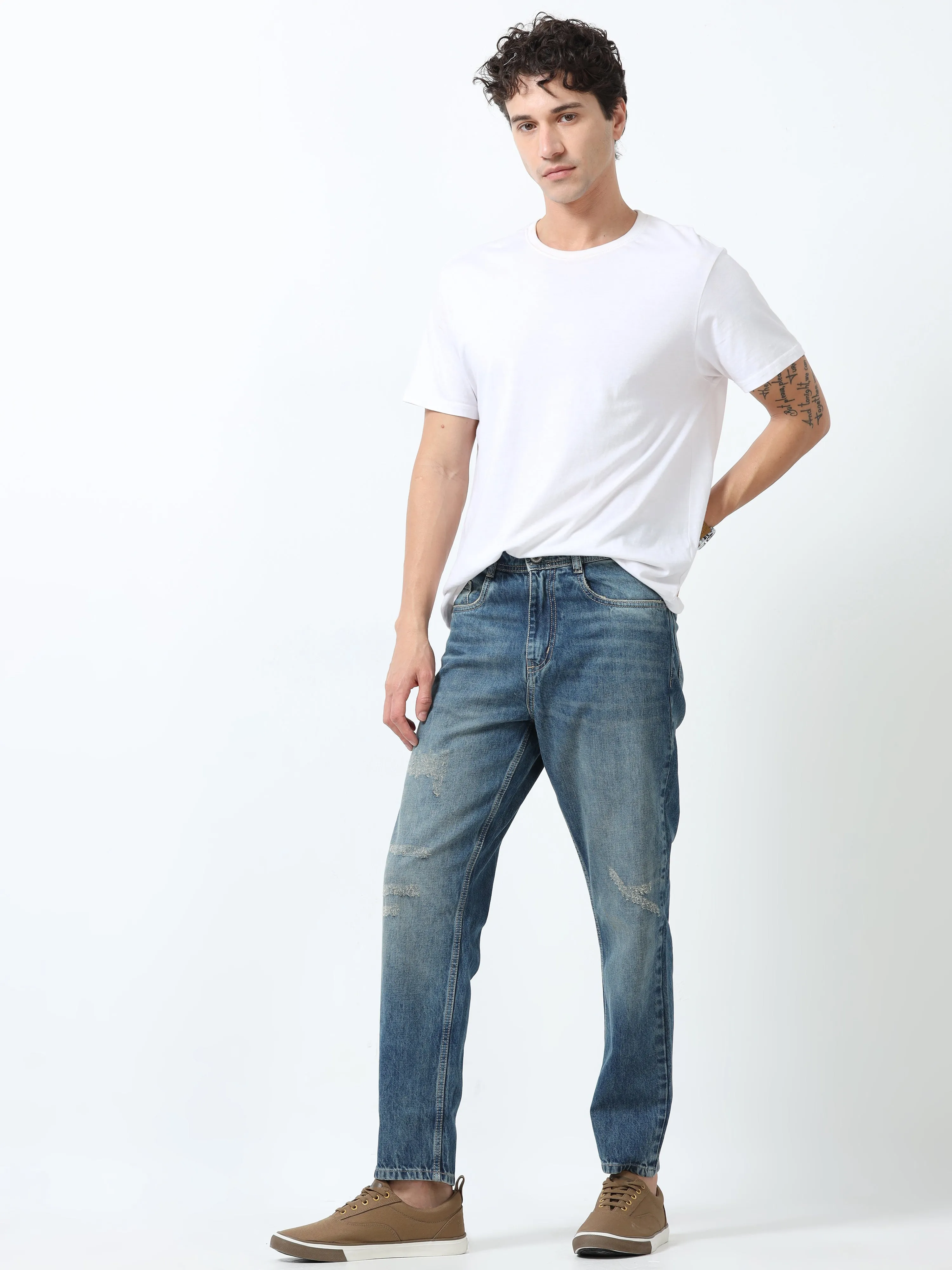 Zen - Distressed Jeans - Blue