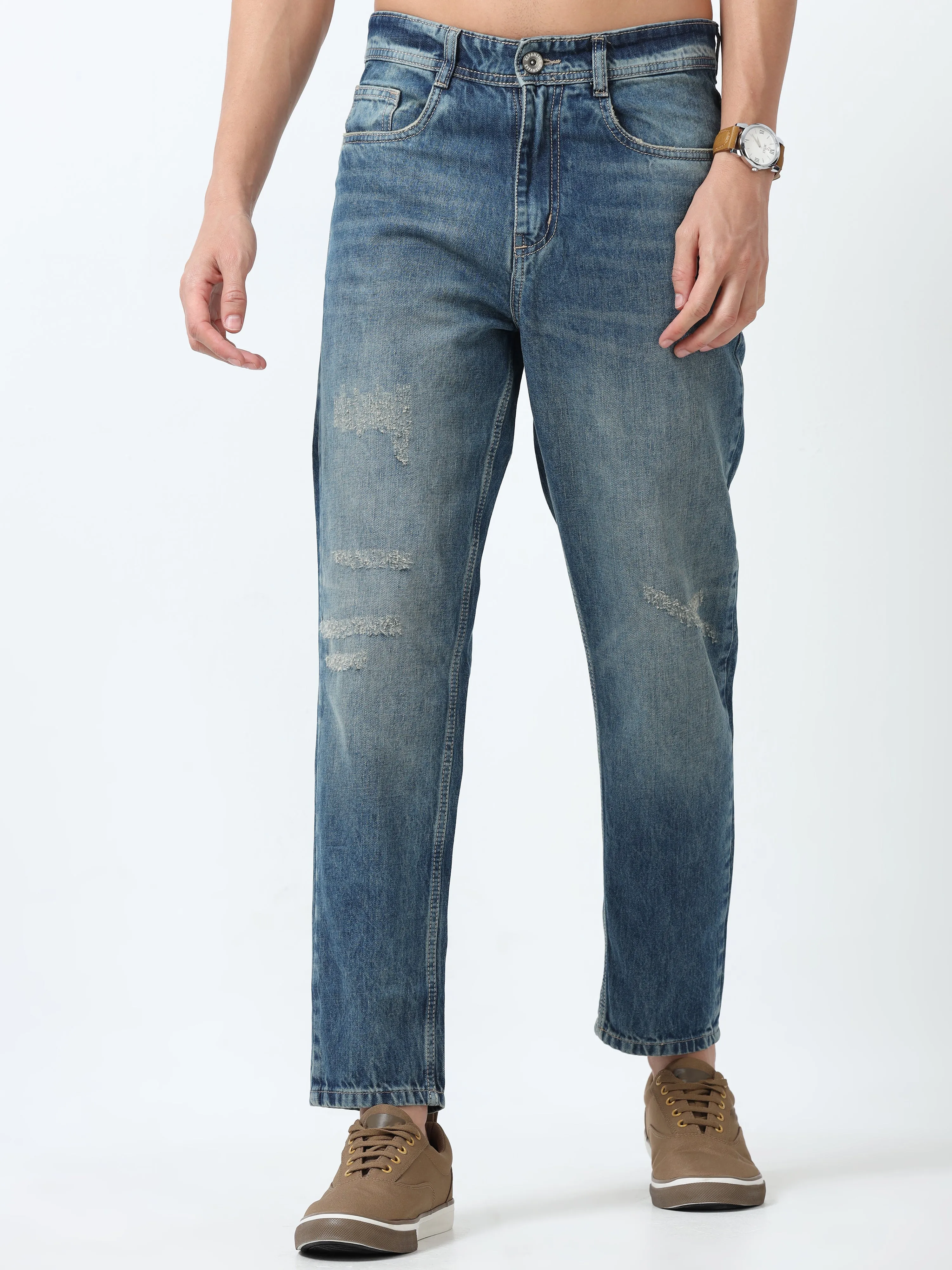 Zen - Distressed Jeans - Blue