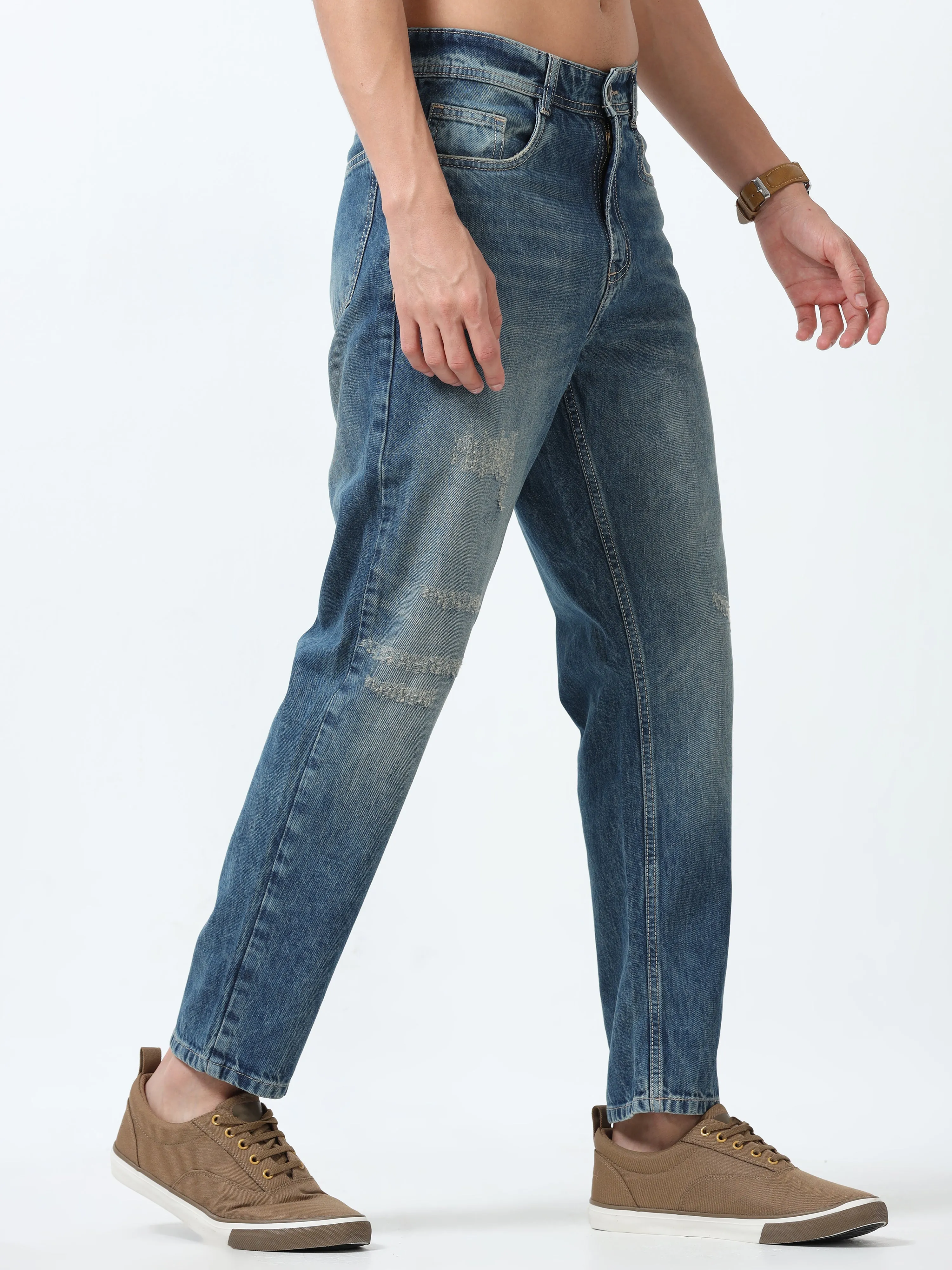 Zen - Distressed Jeans - Blue